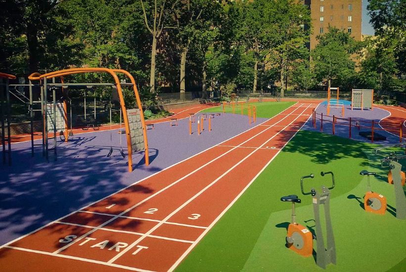 Stuytown Fitness Playground - Download Free CAD Drawings, BIM Models, Revit, Sketchup, SPECS and more.
